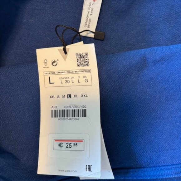 ZARA Bandeau Strapless Mini Cocktail Dress size large - Picture 5 of 5